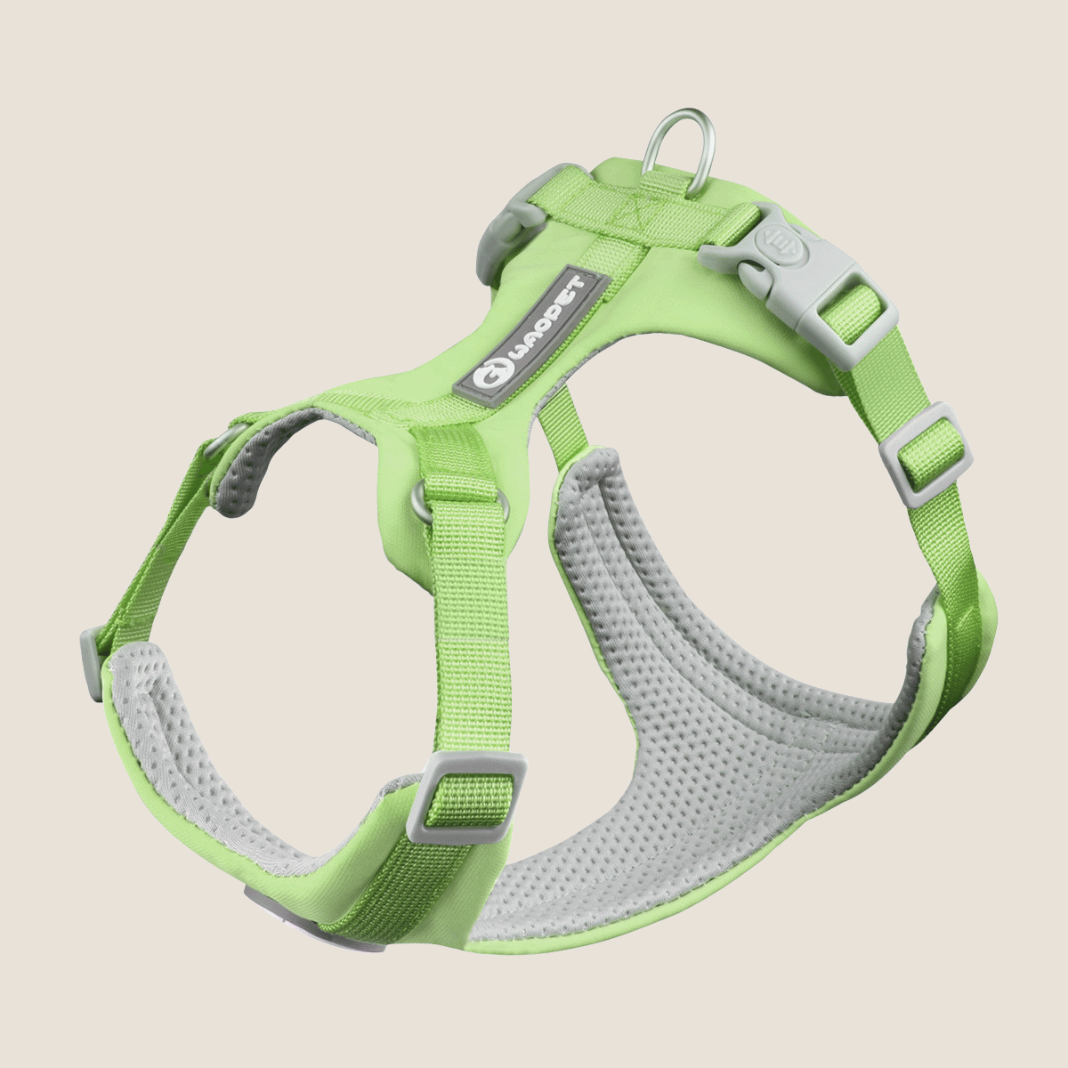 Macaron Adjustable Reflective Dog Harness(Green)