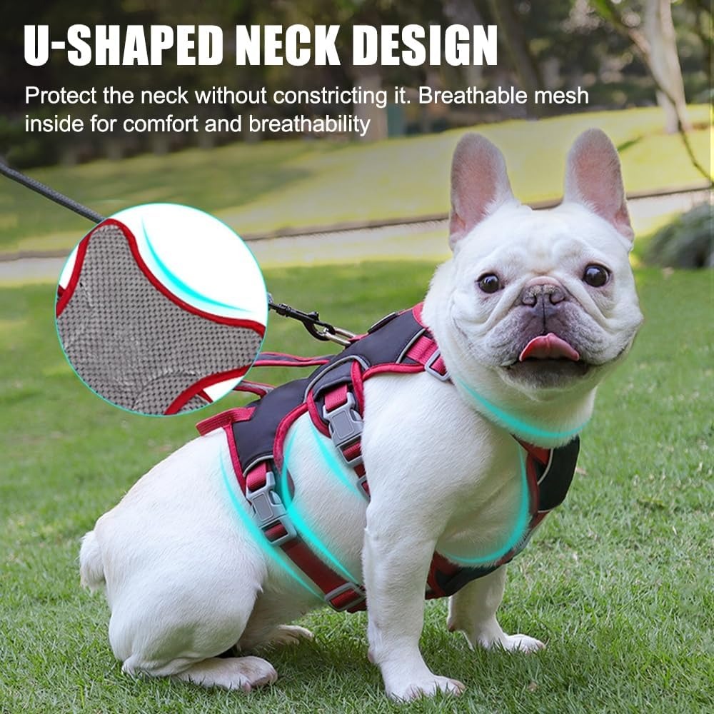 Escape-Proof Reflective Dog Harness with Handle 🔥 Black Friday Super Discount 🔥