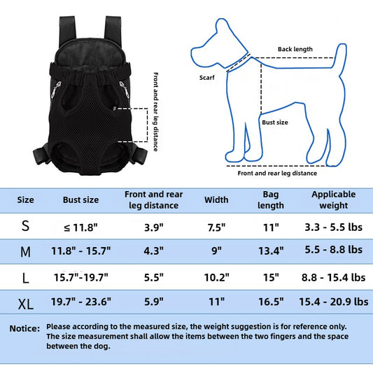 Comfortable Front Pet Carrier Backpack